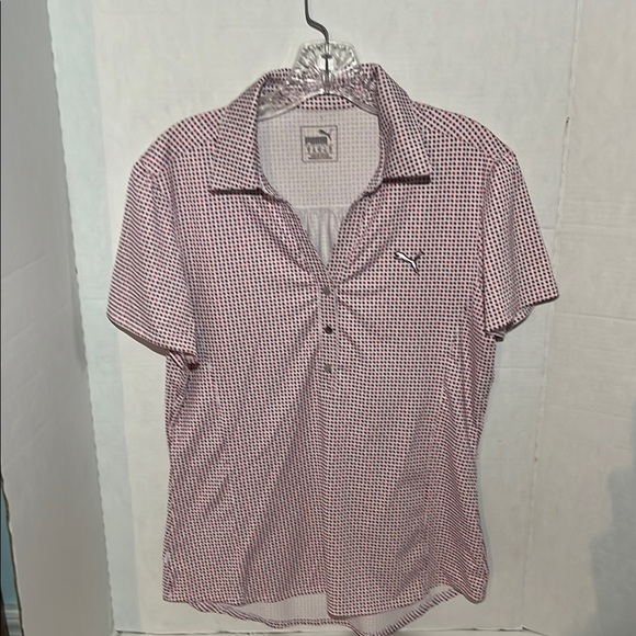 Puma Tops - Puma Red Polo Shirt with Relaxed Fit